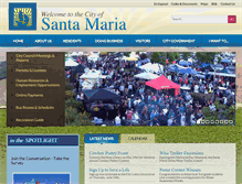 Tablet Screenshot of cityofsantamaria.org